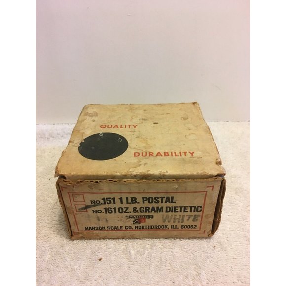 Hanson Scale No 161 Kitchen Dietetic Food Scale 0-16oz Grams - Original Box - Picture 5 of 5